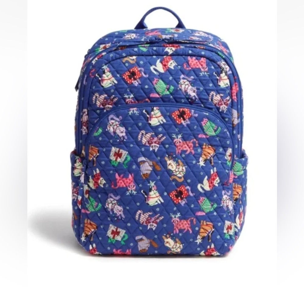 Vera Bradley | Essential Large Backpack | Catnip Christmas